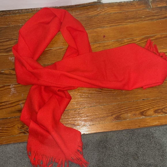 Long Vintage 100% Pure Virgin Wool Scarf - Picture 3 of 3